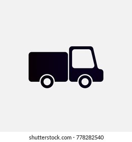 Truck delivery icon illustration. User interface element