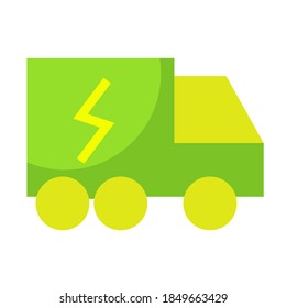 Truck delivery  icon isolated white background with flat style icon