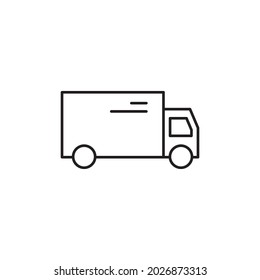 truck delivery icon line style
