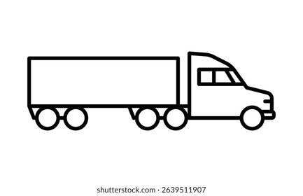 Truck delivery icon set. Vector illustration.