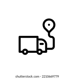 Truck Delivery icon suitable for web, application or additional ornament for your project