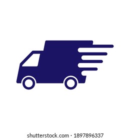 Truck delivery icon vector flat design