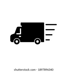 Truck delivery icon vector flat design