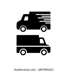 Truck delivery icon vector flat design