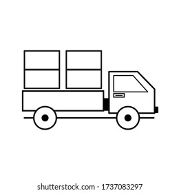 truck delivery icon vector illustration