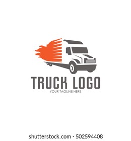 truck delivery logo design