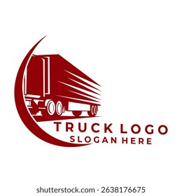 Truck delivery logo design icon vector