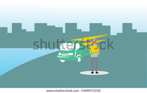 truck\
delivery logo fast shipping delivery service\
logo