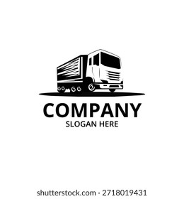 Camión de entrega de camiones Logotipo Diseño de Vector