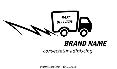 truck delivery logo. for website and icon.