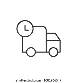 Truck Delivery Modern Simple Outline Vector Icon