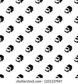 Truck delivery pattern vector seamless repeating for any web design
