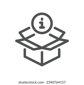Truck delivery related icon outline and linear vector.