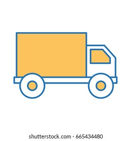 truck delivery service icon