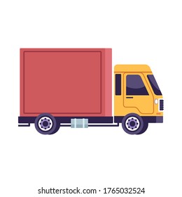 truck delivery service isolated icon vector illustration design