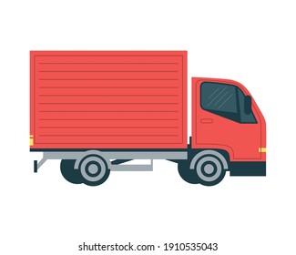 truck delivery service vehicle icon vector illustration design