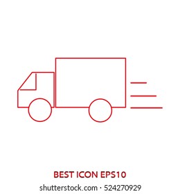 truck delivery, services, vector icon, eps10