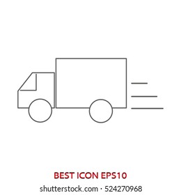 truck delivery, services, vector icon, eps10