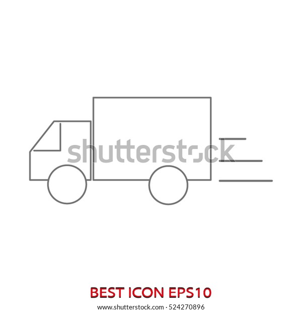 truck delivery,\
services, vector icon,\
eps10