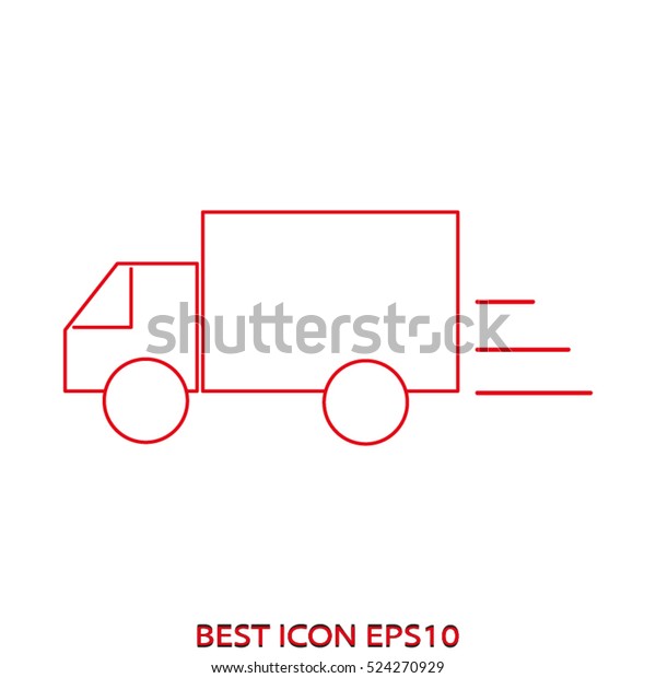 truck delivery,\
services, vector icon,\
eps10