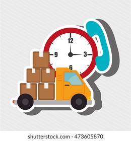 truck delivery shipping cargo vector illustration eps 10