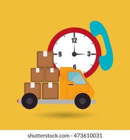 truck delivery shipping cargo vector illustration eps 10