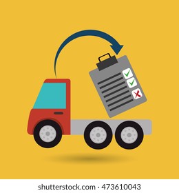 truck delivery shipping cargo vector illustration eps 10