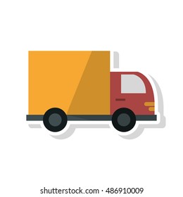 Truck of Delivery and shipping concept