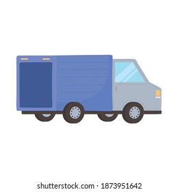 truck delivery transport service icon design on white background vector illustration