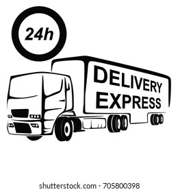 TRUCK DELIVERY VECTOR