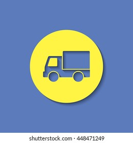 Truck delivery vector icon