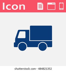 Truck delivery vector icon