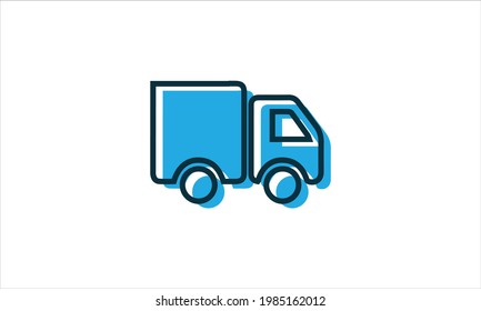 Truck Delivery vector icon  Logo design template illustration