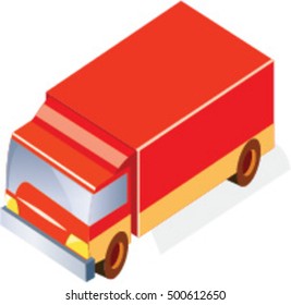 Truck delivery vector illustration isolated on background. Modern vector icon on white. Illustration symbol icon isolated on white