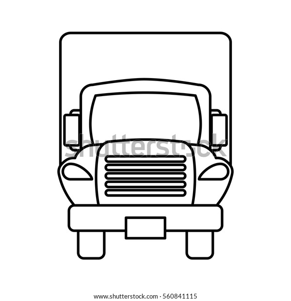 truck\
delivery vehicle icon vector illustration\
design