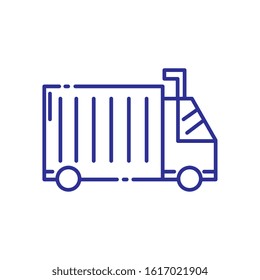 Truck design, Delivery logistics transportation shipping service warehouse industry and global theme Vector illustration