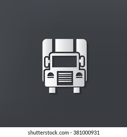Truck design on clean background,vector