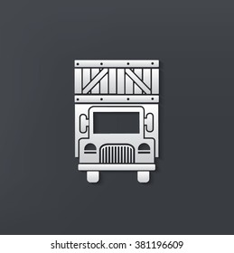 Truck design on clean background,vector