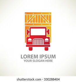 Truck design,logo template,clean vector