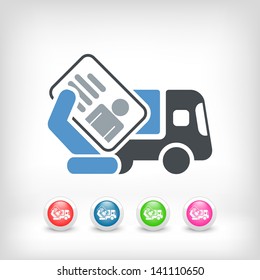 Truck document icon