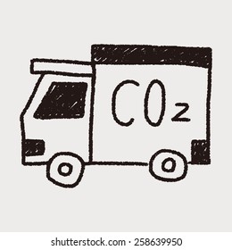 truck doodle drawing