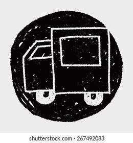 truck doodle drawing