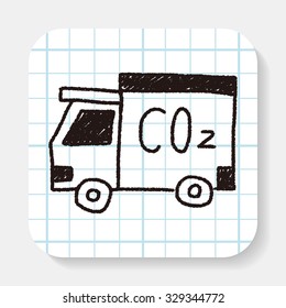 truck doodle drawing