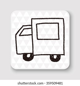 truck doodle drawing