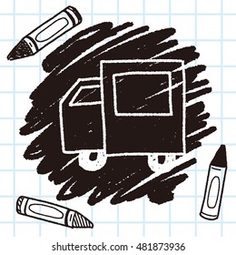 truck doodle drawing