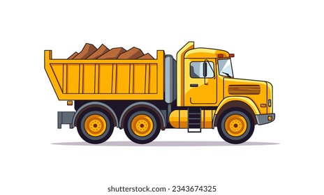 Truck drawing on white background vector