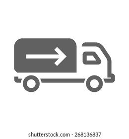 Truck, drive, vehicle, lorry icon vector image. Can also be used for eCommerce, shopping, business. Suitable for web apps, mobile apps and print media.