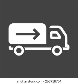 Truck, drive, vehicle, lorry icon vector image. Can also be used for eCommerce, shopping, business. Suitable for web apps, mobile apps and print media.