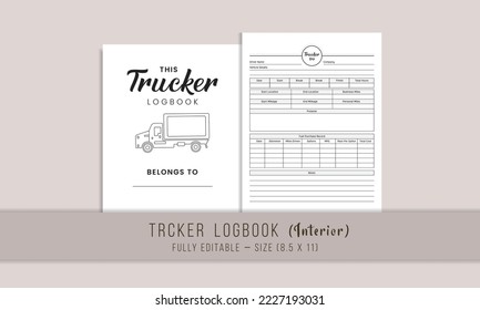 Truck Driver Log Book Kdp Interior Template