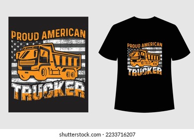 Truck Driver T Shirt Design
